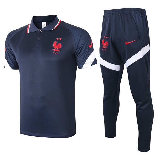Camiseta Polo Francia + Pantalones Verde Real 2020/2021