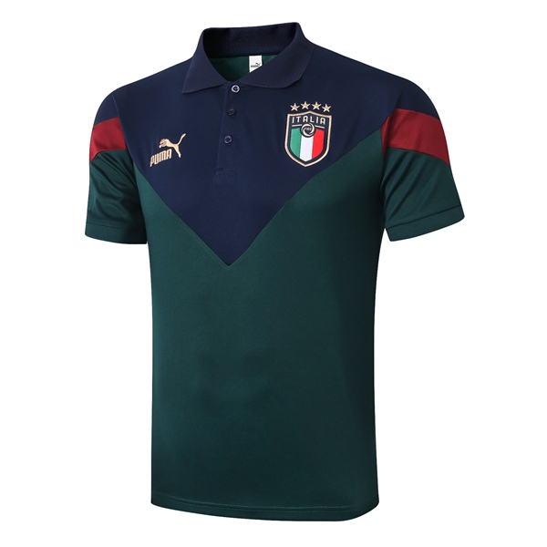 Camiseta Polo Futbol Italia Verde 2020/2021