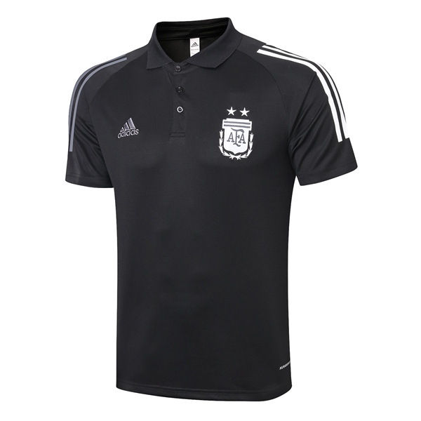 Camiseta Polo Futbol Argentina Negro 2020/2021