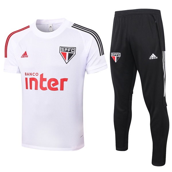 Camiseta Entrenamiento Sao Paulo FC + Pantalones Blanca 2020/2021