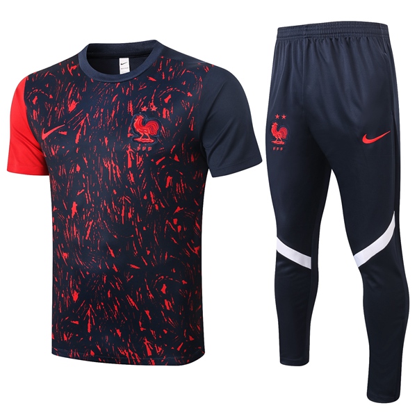 Camiseta Entrenamiento Francia + Pantalones Negro 2020/2021