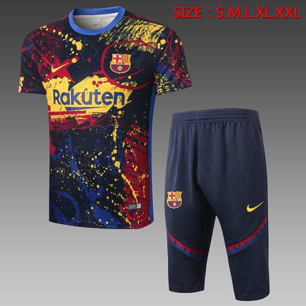 Camiseta Entrenamiento FC Barcelona + Pantalones 3/4 Verde 2020/2021