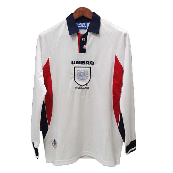 Camisetas De Futbol Inglaterra Retro Titular Manga Larga 1998