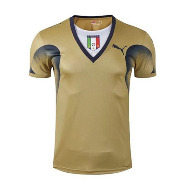 Camisetas De Futbol Italia Retro Portero Amarillo Coupe du Monde 2006