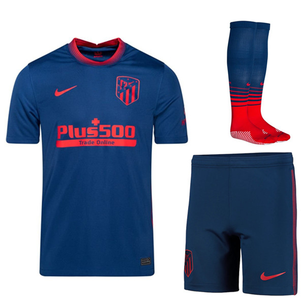 Camiseta Equipos De Atletico Madrid Alternativo (Cortos+Calcetines) 2020/21