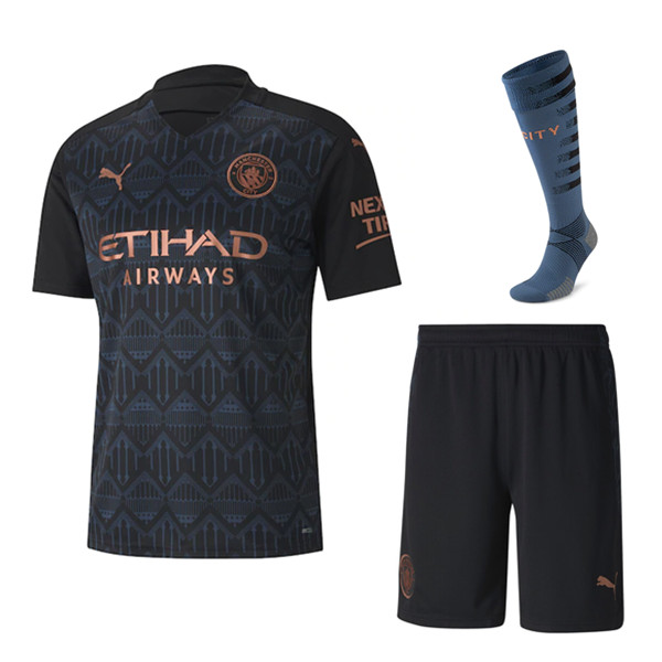 Camiseta Equipos De Manchester City Alternativo (Cortos+Calcetines) 2020/21