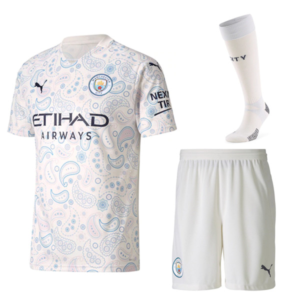 Camiseta Equipos De Futbol Manchester City Tercero (Cortos+Calcetines) 2020/2021