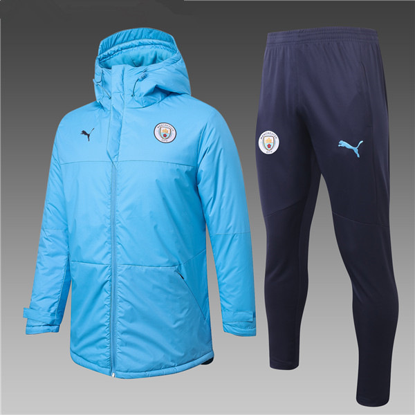 Chaqueta De Plumas Manchester City Azul + Pantalones 2020/2021