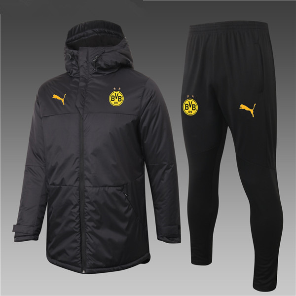 Chaqueta De Plumas Dortmund BVB Negro + Pantalones 2020/2021