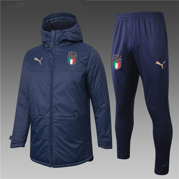 Chaqueta De Plumas Italia Azul Marin + Pantalones 2020/2021