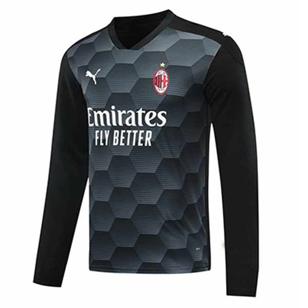Camisetas De Futbol Milan AC Portero Negro Manga larga 2020/2021