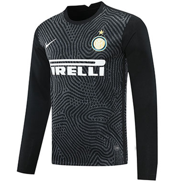 Camisetas De Futbol Inter Milan Portero Negro Manga larga 2020/2021
