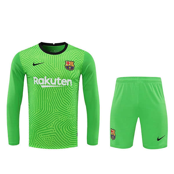 Camisetas De Futbol FC Barcelona Portero Verde Manga larga 2020/2021