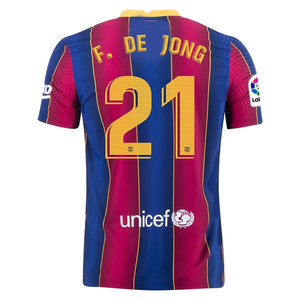 Camisetas De Futbol FC Barcelona (F.DE JONG 21) Titular 2020/2021