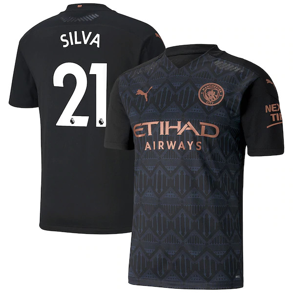 Camisetas De Futbol Manchester City (Silva 21) Alternativo 2020/2021