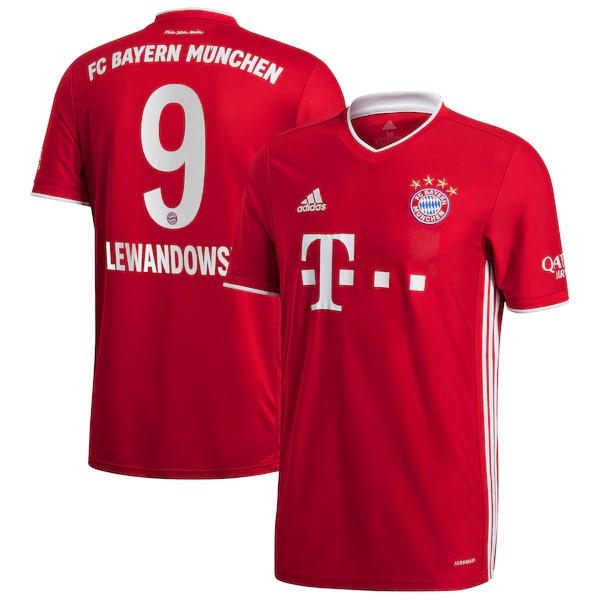 Camisetas De Futbol Bayern Munich (Lewandowski 9) Titular 2020/2021