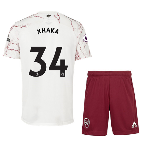 Camiseta Arsenal (Granit Xhaka 34) Niños Alternativo 2020/2021