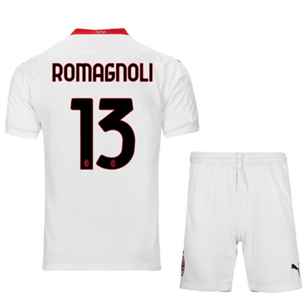 Camiseta AC Milan (ROMAGNOLI 13) Niños Alternativo 2020/2021