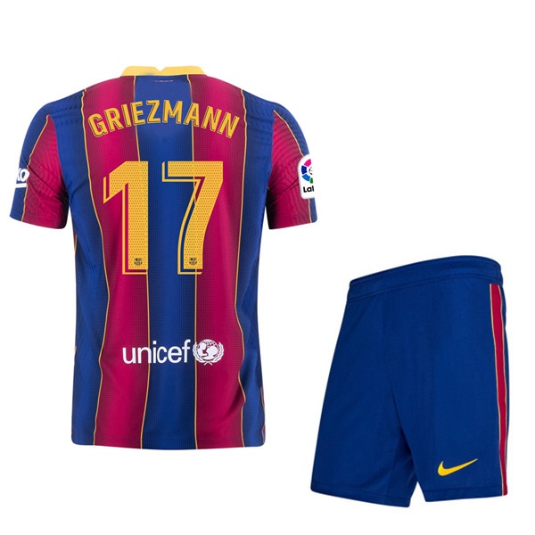 Camiseta FC Barcelona (GRIEZMANN 17) Niños Titular 2020/2021