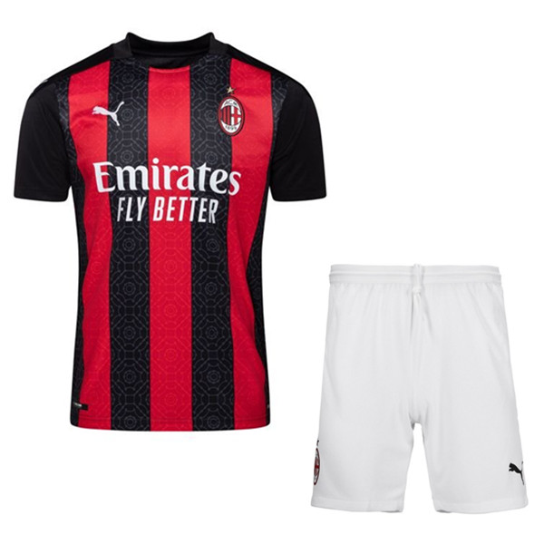 Camisetas De Futbol AC Milan Niños Titular 2020/2021