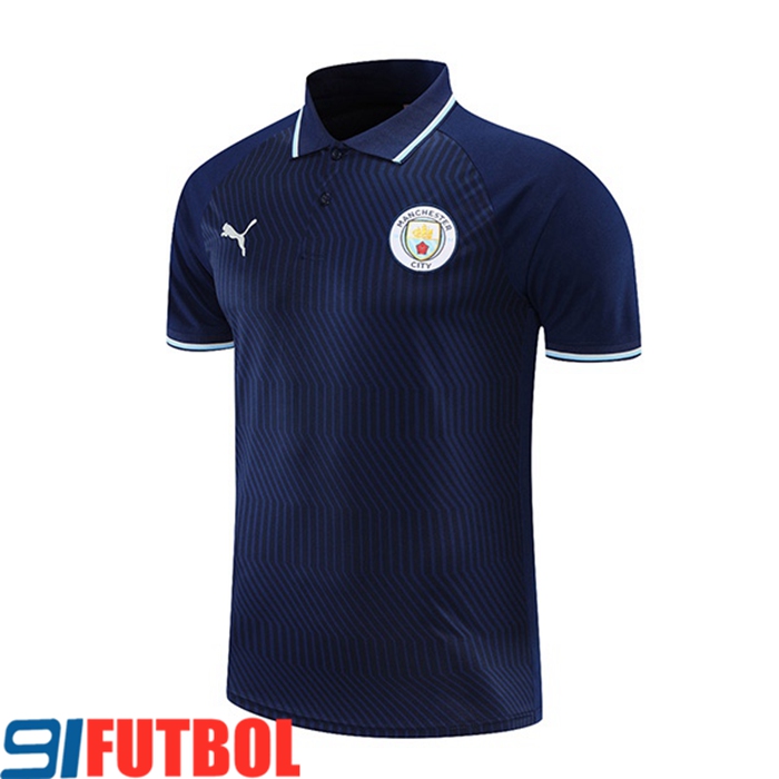 Camiseta Polo Manchester City Azul Marino 2021/2022