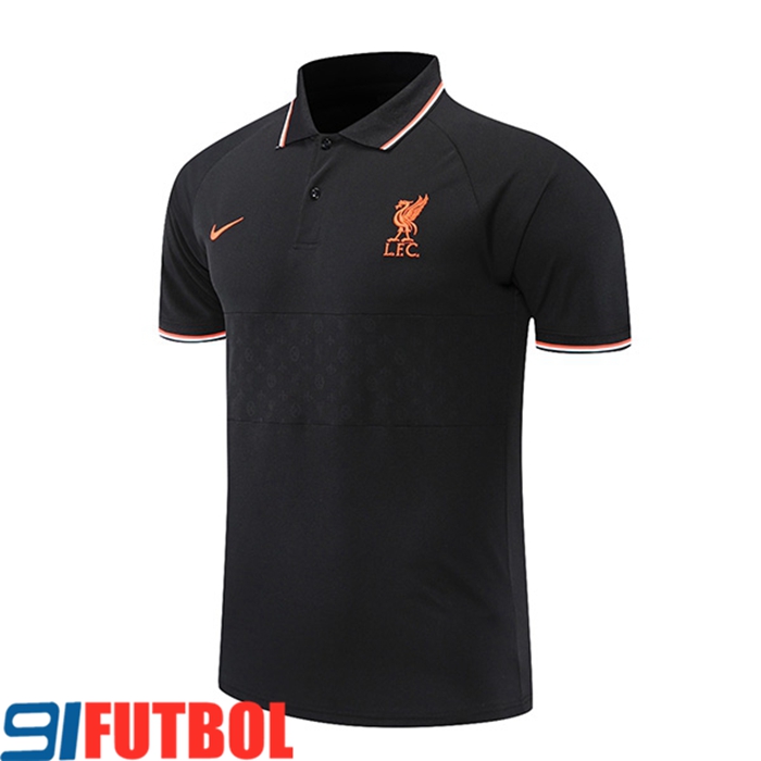 Camiseta Polo FC Liverpool Negro/Blancaa/Rojo 2021/2022