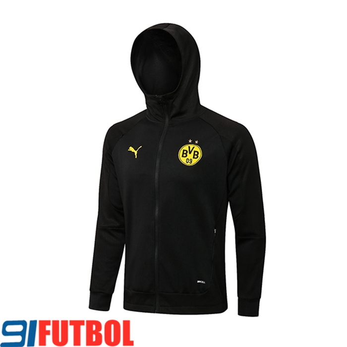 Chaqueta Con Capucha Dortmund BVB Negro 2021/2022