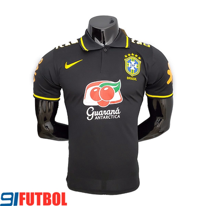 Camiseta Polo Brasil Negro 2021/2022