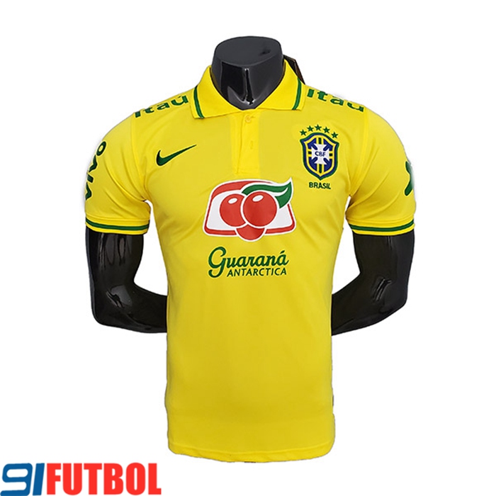 Camiseta Polo Brasil Amarillo 2021/2022