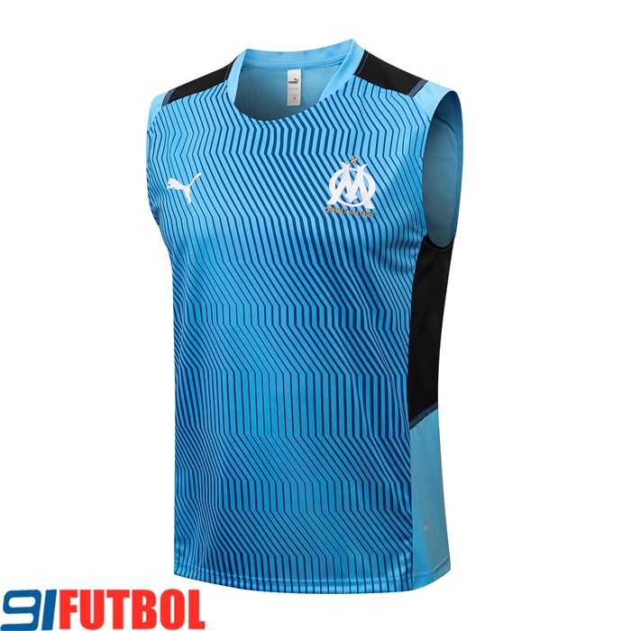 Camiseta sin mangas Marsella OM Negro/Azul 2021/2022