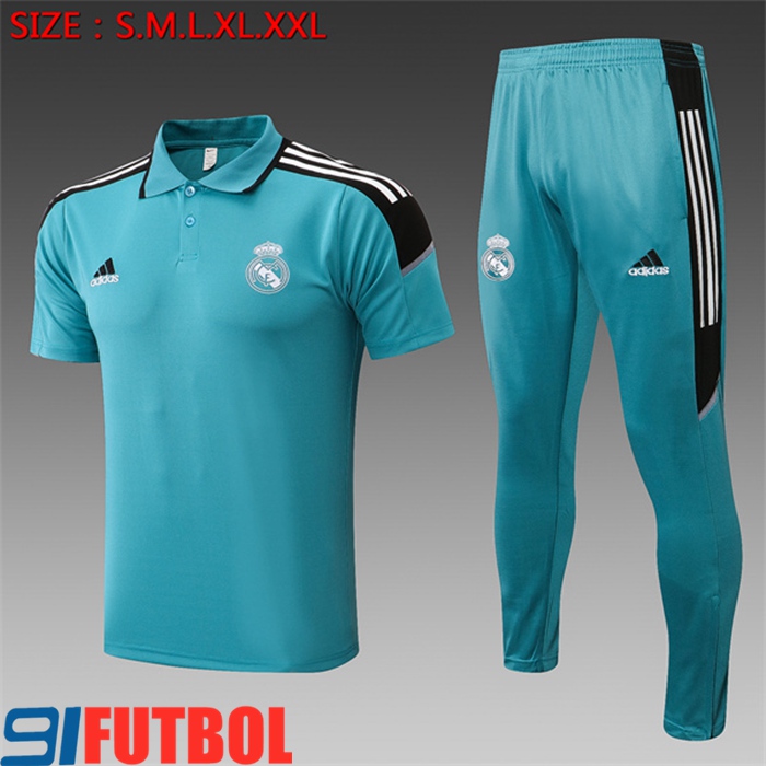 Camiseta Polo Real Madrid + Pantalones Azul 2022/2023