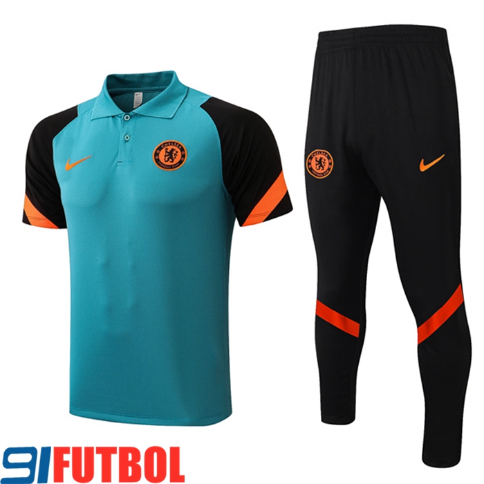 Camiseta Polo FC Chelsea + Pantalones Verde 2022/2023
