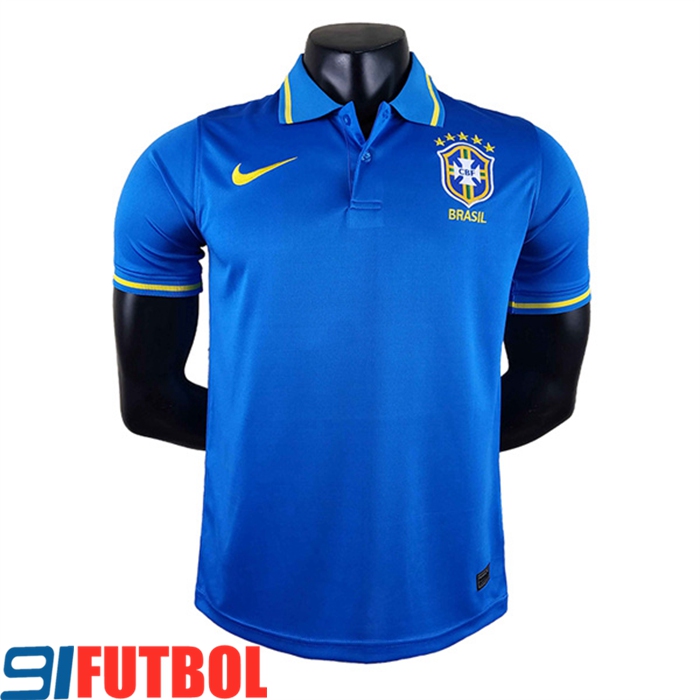 Camiseta Polo Brasil Azul 2022/2023