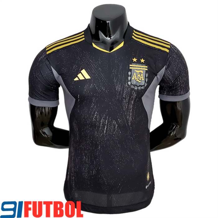 Camisetas De Futbol Argentina Player Version Negro Copa Del Mundo 2022