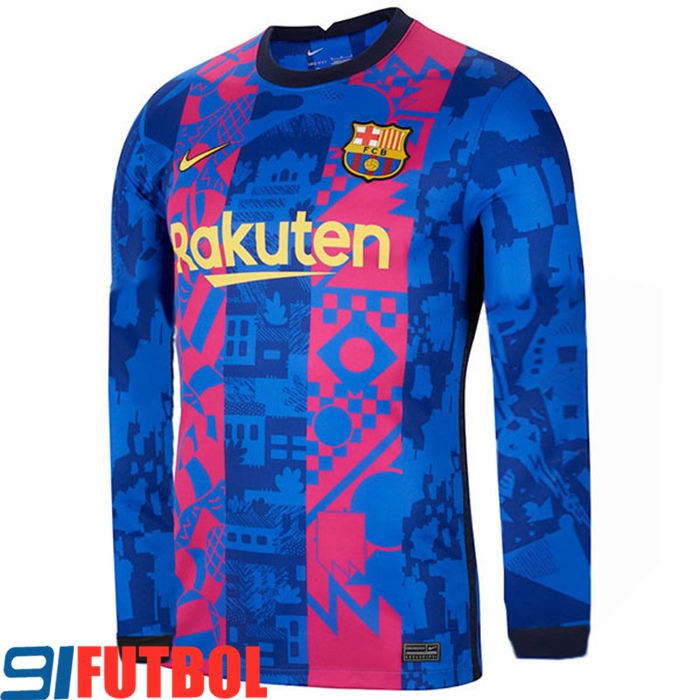 Camisetas De Futbol FC Barcelona Manga Larga Tercera 2022/2023