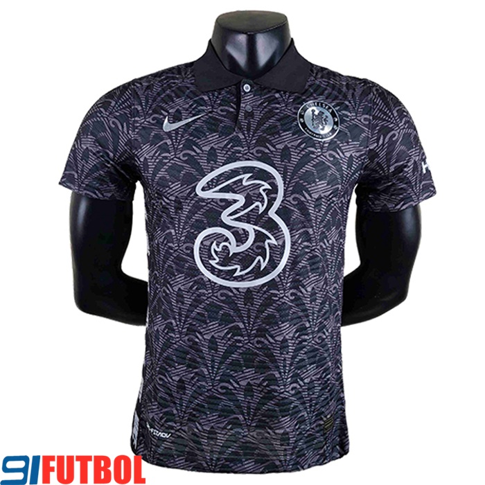 Camiseta Polo FC Chelsea Negro 2022/2023