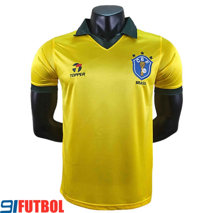 Camisetas De Futbol Brasil Retro Primera Coupe du monde 1986
