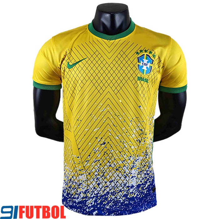 Camiseta Futbol Brasil Azul/Amarillo/Blanco 2022/2023