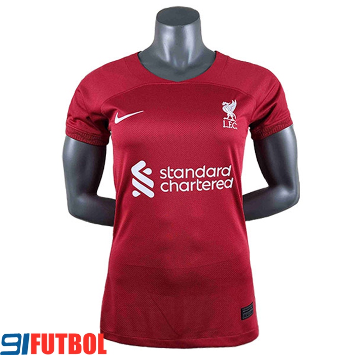 Camisetas De Futbol FC Liverpool Mujer Primera 2022/2023