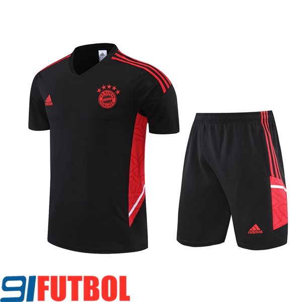 Camiseta Entrenamiento +Cortos Bayern Munich Negro 2022/2023