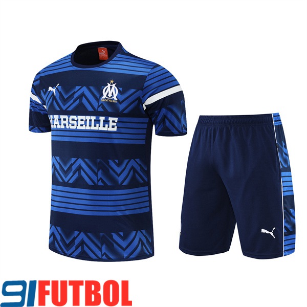 Camiseta Entrenamiento +Cortos Marsella Azul 2022/2023