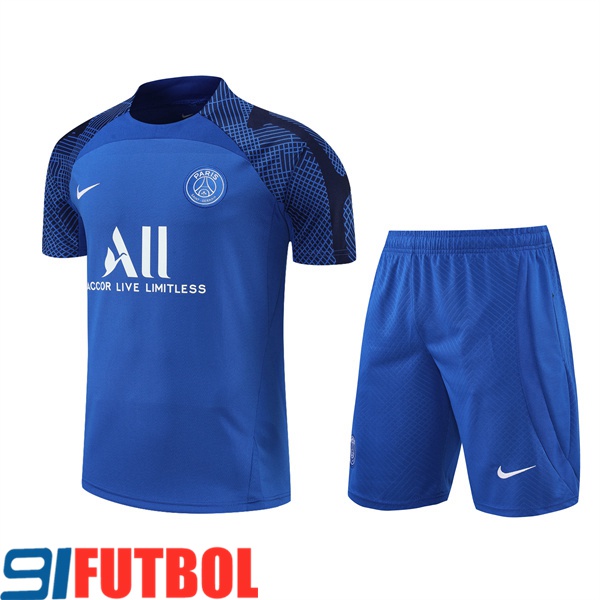 Camiseta Entrenamiento +Cortos PSG Azul 2022/2023