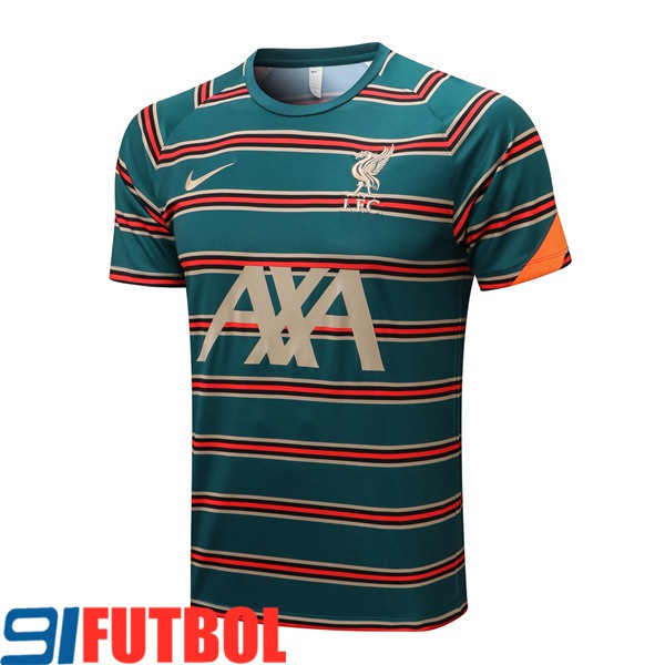 Camiseta Entrenamiento FC Liverpool Verde/Rojo 2022/2023