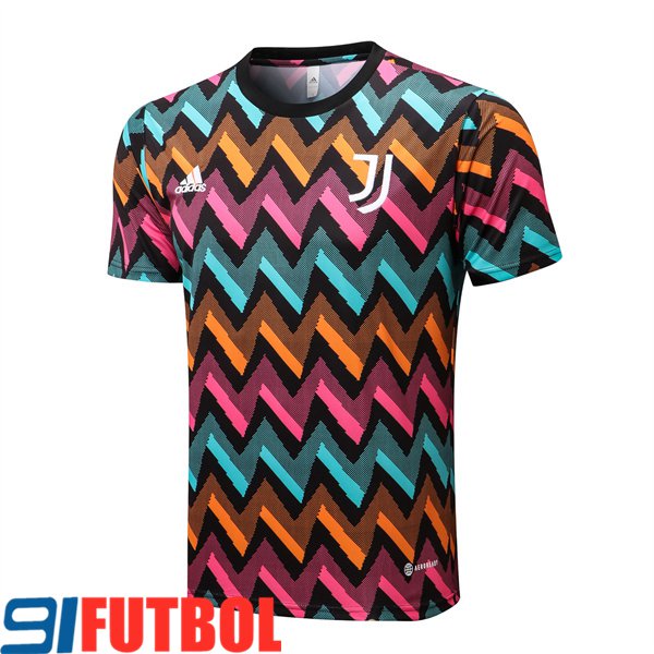 Camiseta Entrenamiento Juventus Azul Claro/Naranja/Rosa 2022/2023