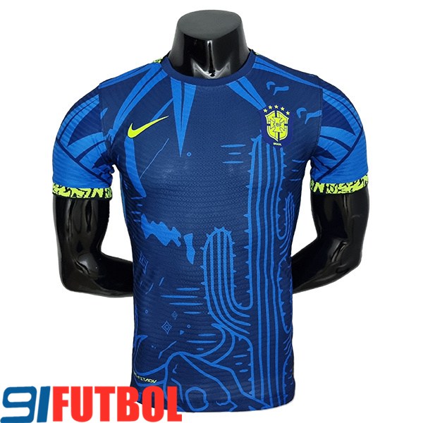 Camiseta Futbol Brasil Player Version Classic Blue 2022/2023