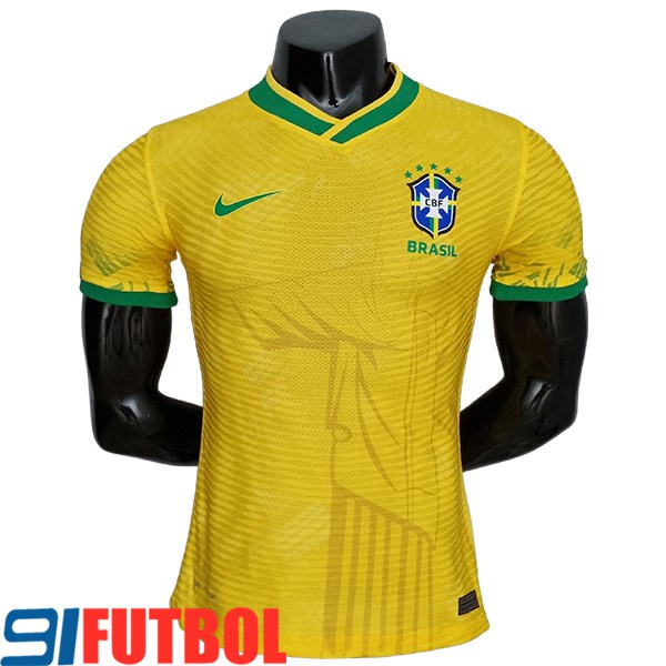 Camiseta Futbol Brasil Player Version Classic Amarillo 2022/2023