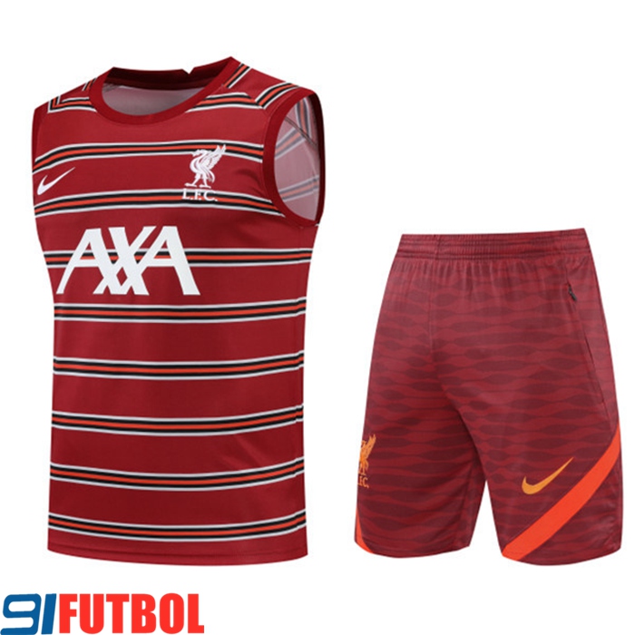 Camiseta Entrenamiento sin mangas + Cortos FC Liverpool Rojo 2022/2023