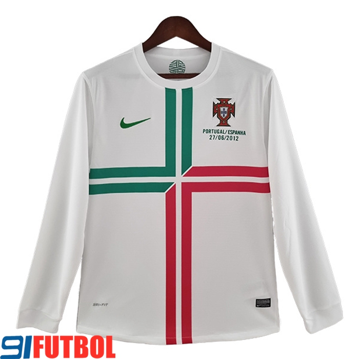 Camisetas De Futbol Portugal Retro Segunda Manga Larga 2012