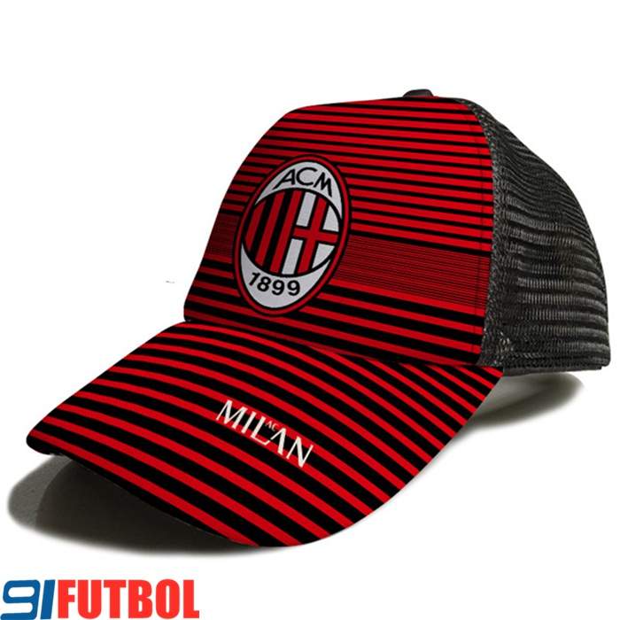 Gorra De Futbol AC Milan Rojo 2023