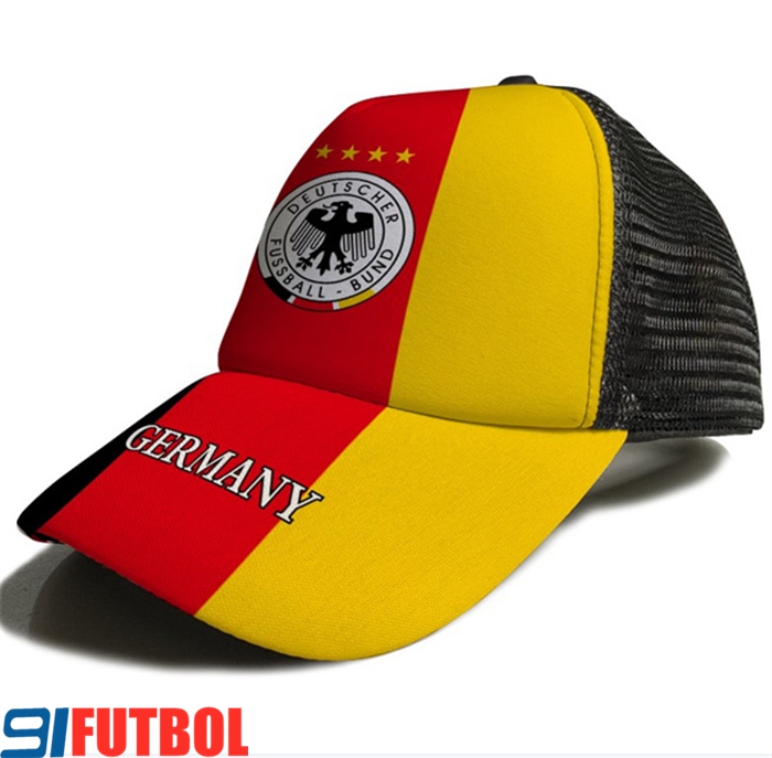 Gorra De Futbol Alemania Amarillo/Rojo 2023